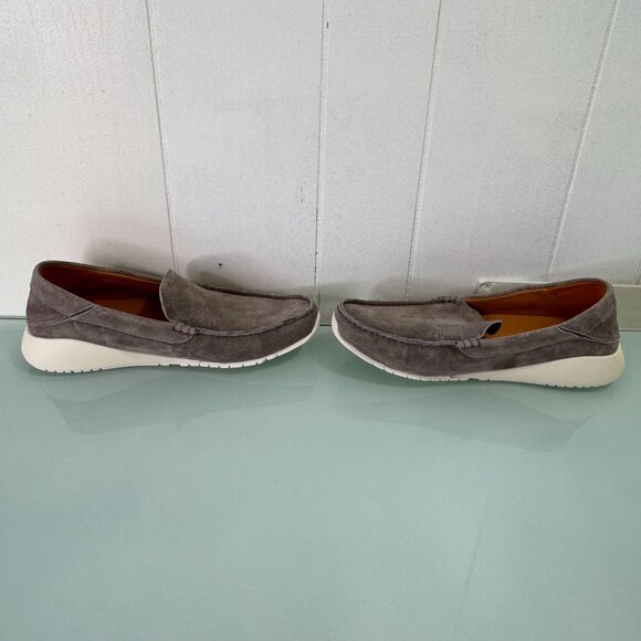 Olukai KA\'A Loafer Slip on Driving Shoes Mens Size 10 Gray Leather Suede Casual main image 5
